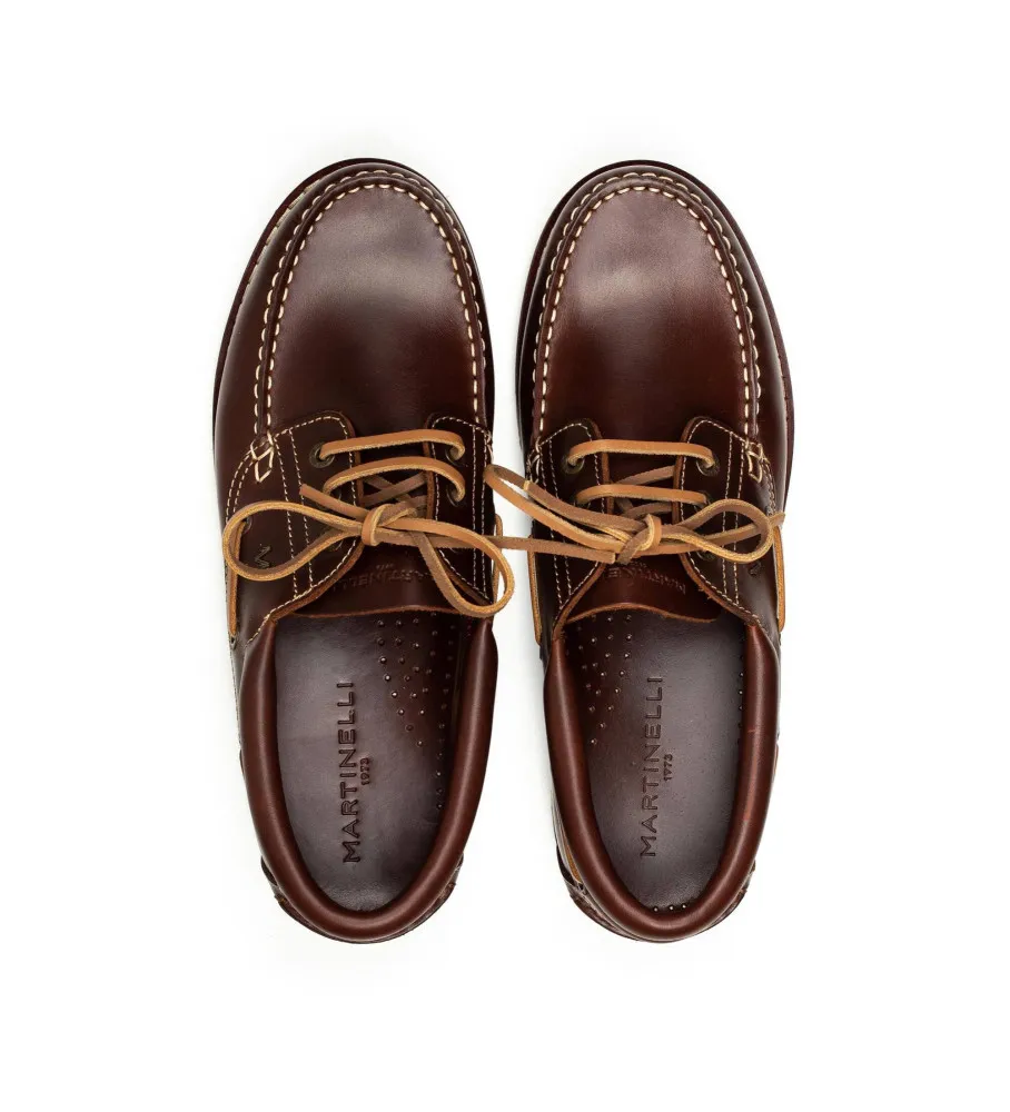 Náuticos de piel Austin marrón