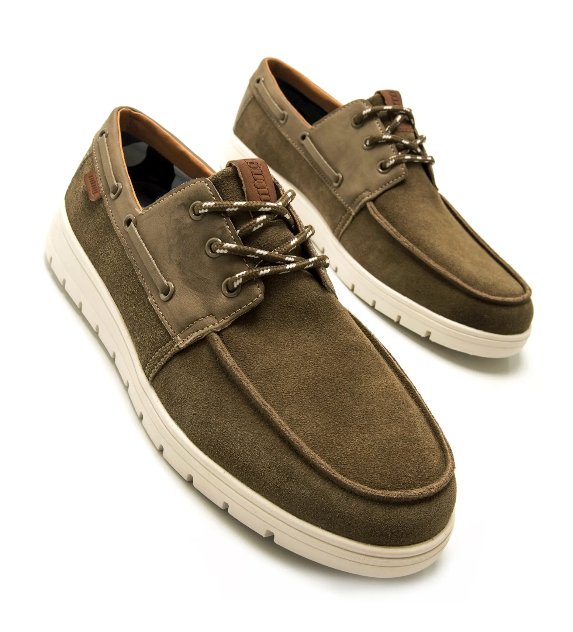 Náuticos de Piel Denver verde