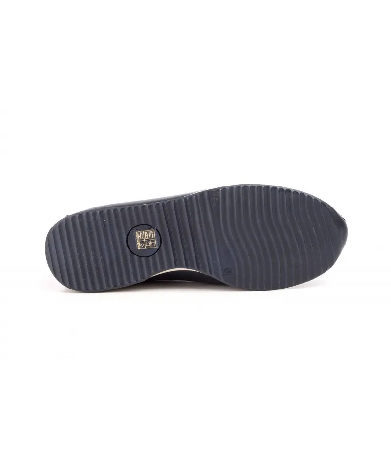 Náuticos Mocasín Hombre Piel Marino Cuero