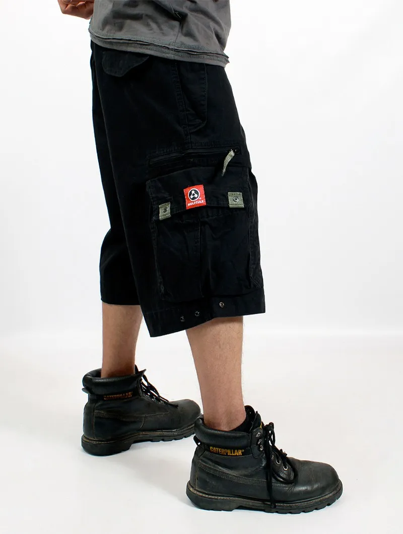 Pantalón corto cargo Molecule 45020, Negro