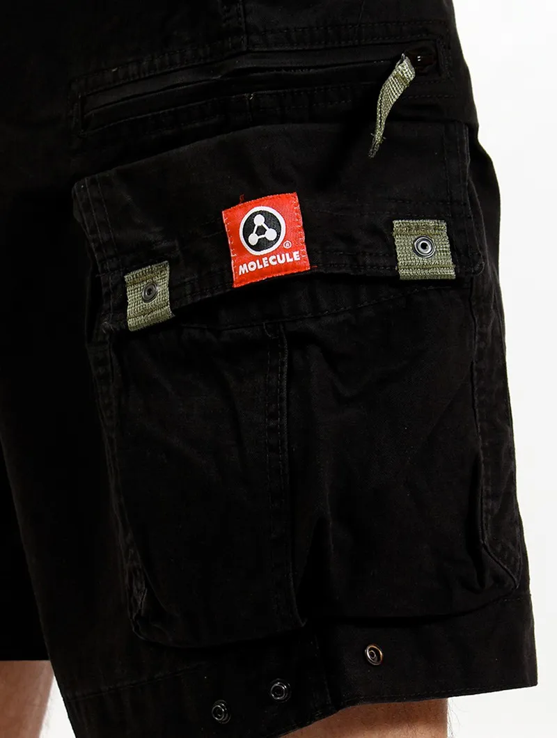Pantalón corto cargo Molecule 45020, Negro