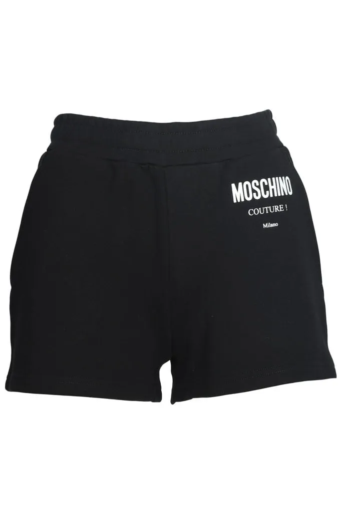 Pantalón corto negro con logo
