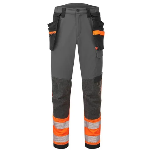 PANTALóN EV4 HIVIS STRETCH DETACHABLE HOLSTER DE ALTA VISIBILIDAD, CLASE 1