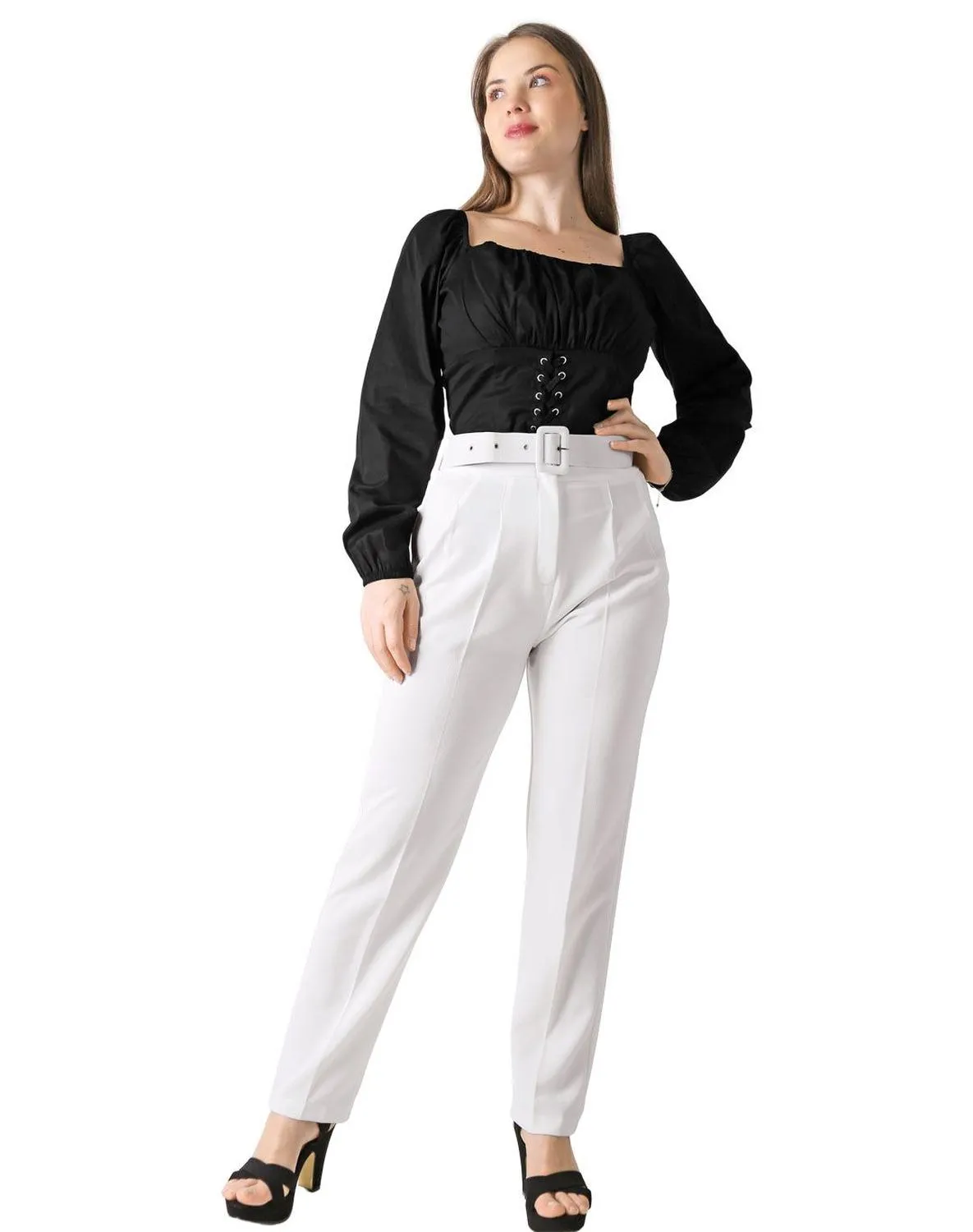Pantalón Mujer Vestir Regular Crema Stfashion 79305040