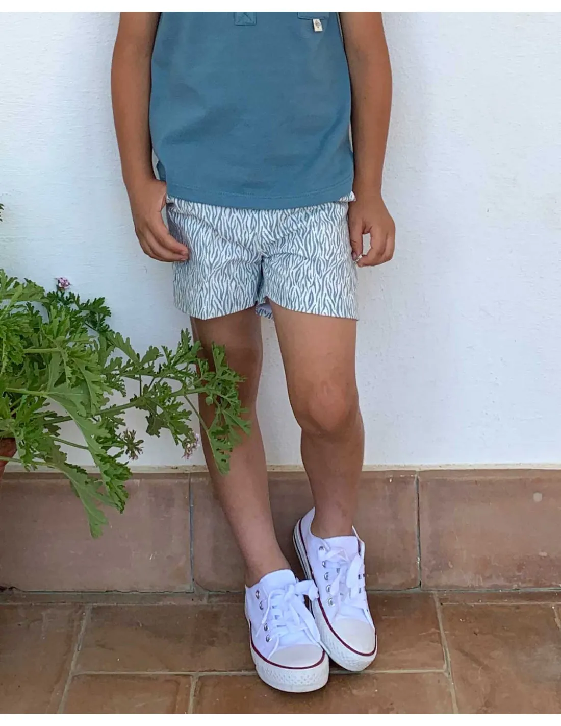 Pantalón Niño Mini Animal Print de Pilar Batanero