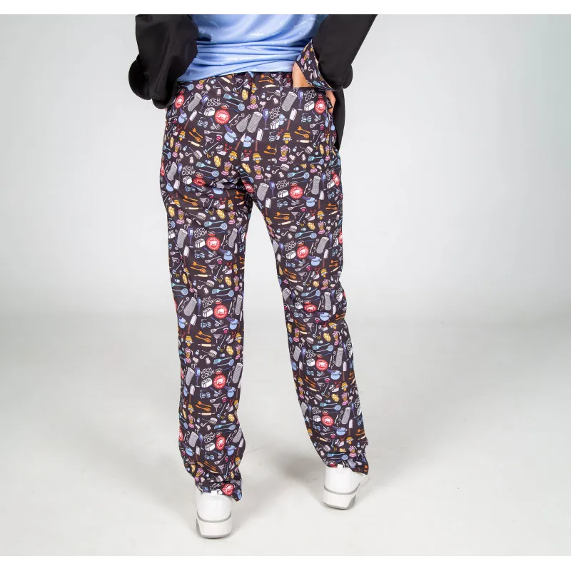 Pantalón unisex con cordón elástico tejido antibacteriano MICROFIBRA KUKUXUMUSU UNIFORMES GARY'S 700001
