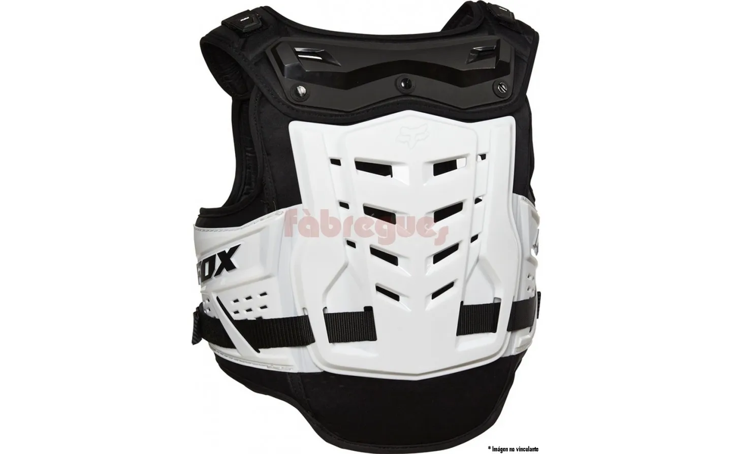 PETO MOTOCROSS INFANTIL FOX RAPTOR PROFRAME LC, CE NEGRO/BLANCO FX16 |13608018|
