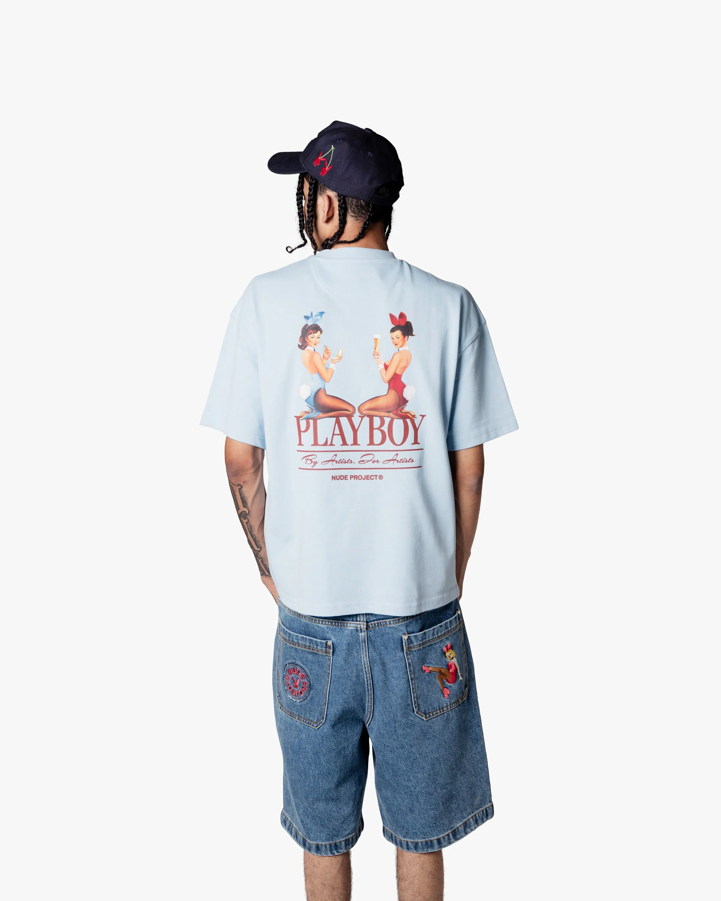 PINUP TEE BABY BLUE