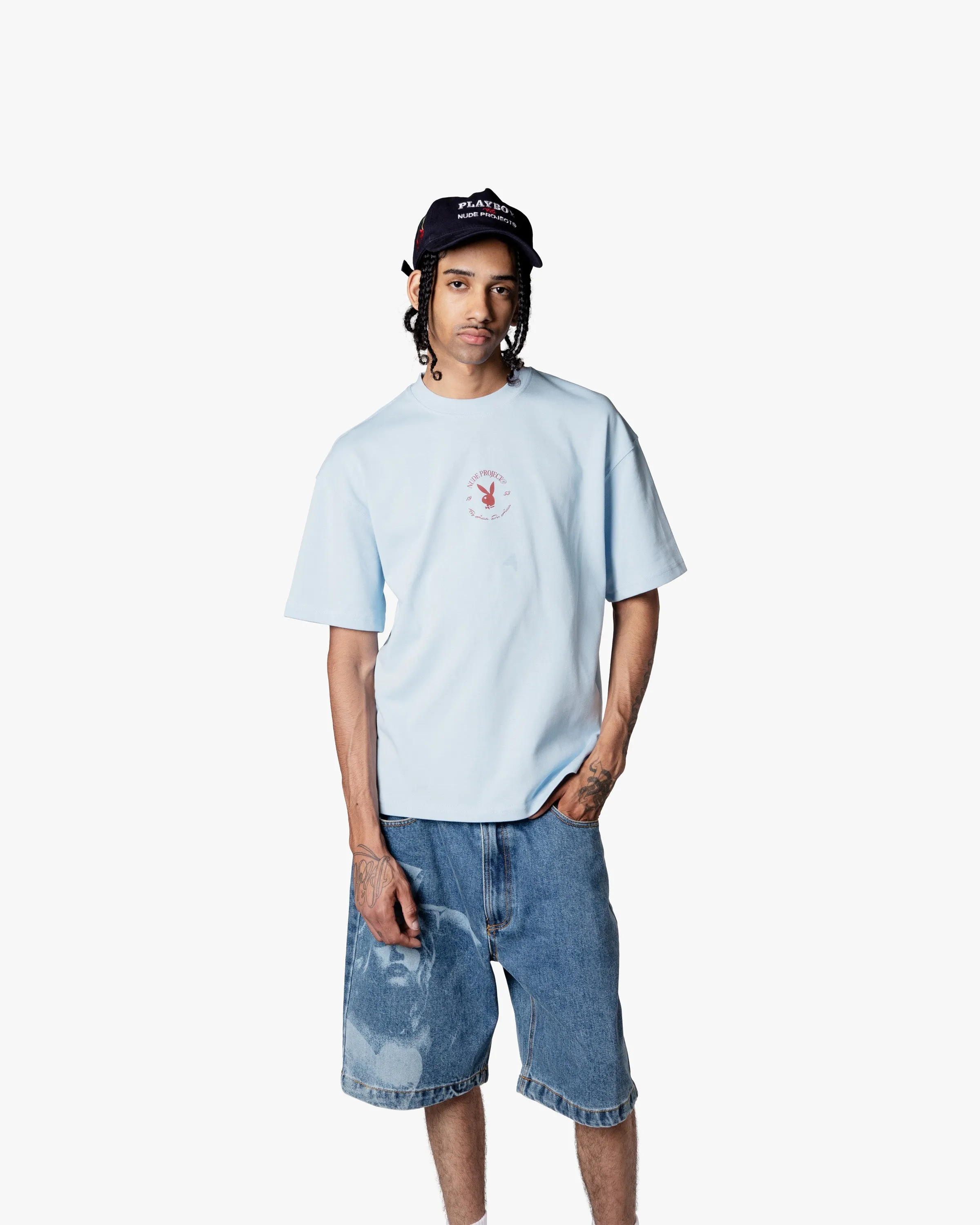 PINUP TEE BABY BLUE