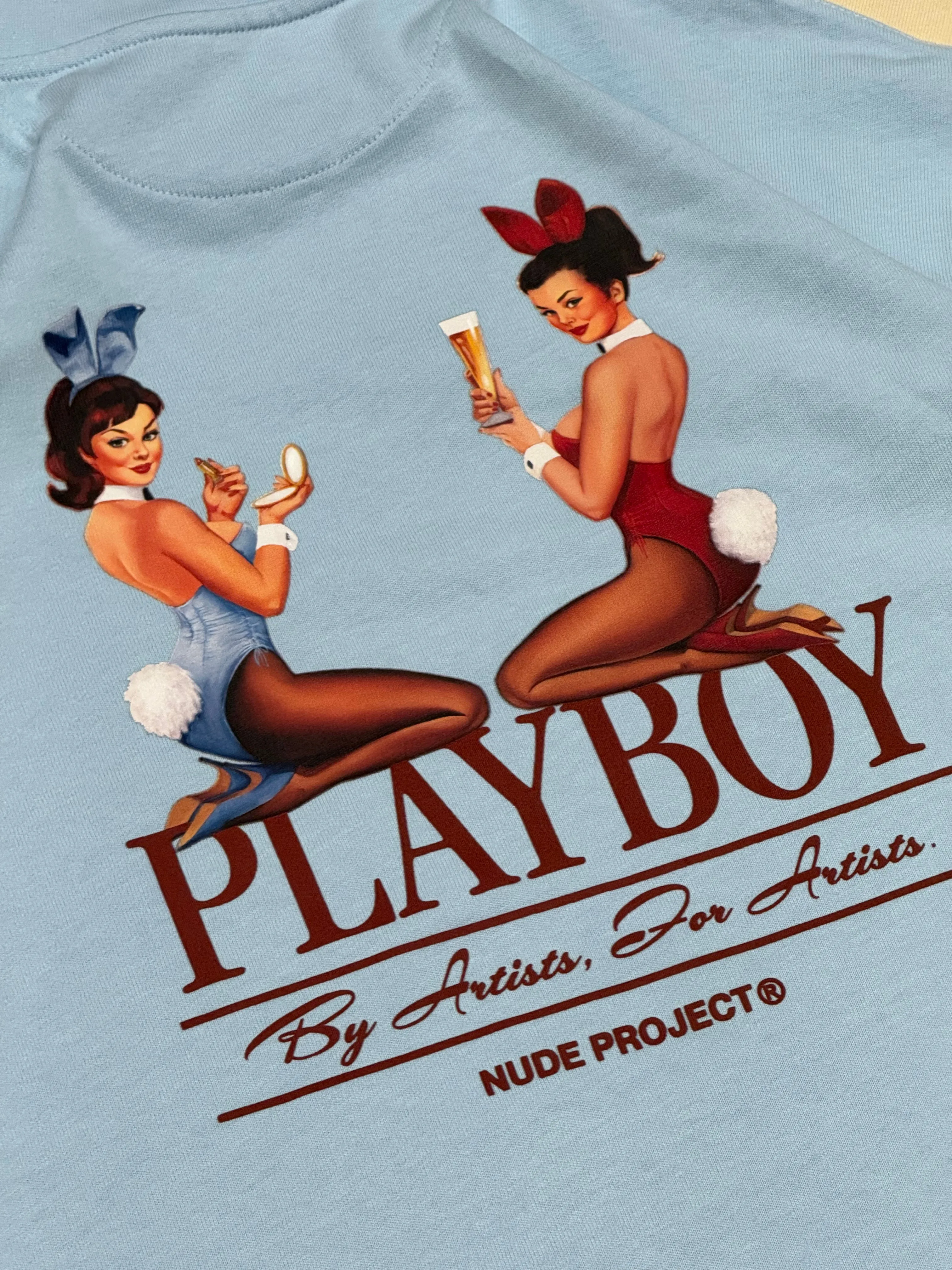PINUP TEE BABY BLUE
