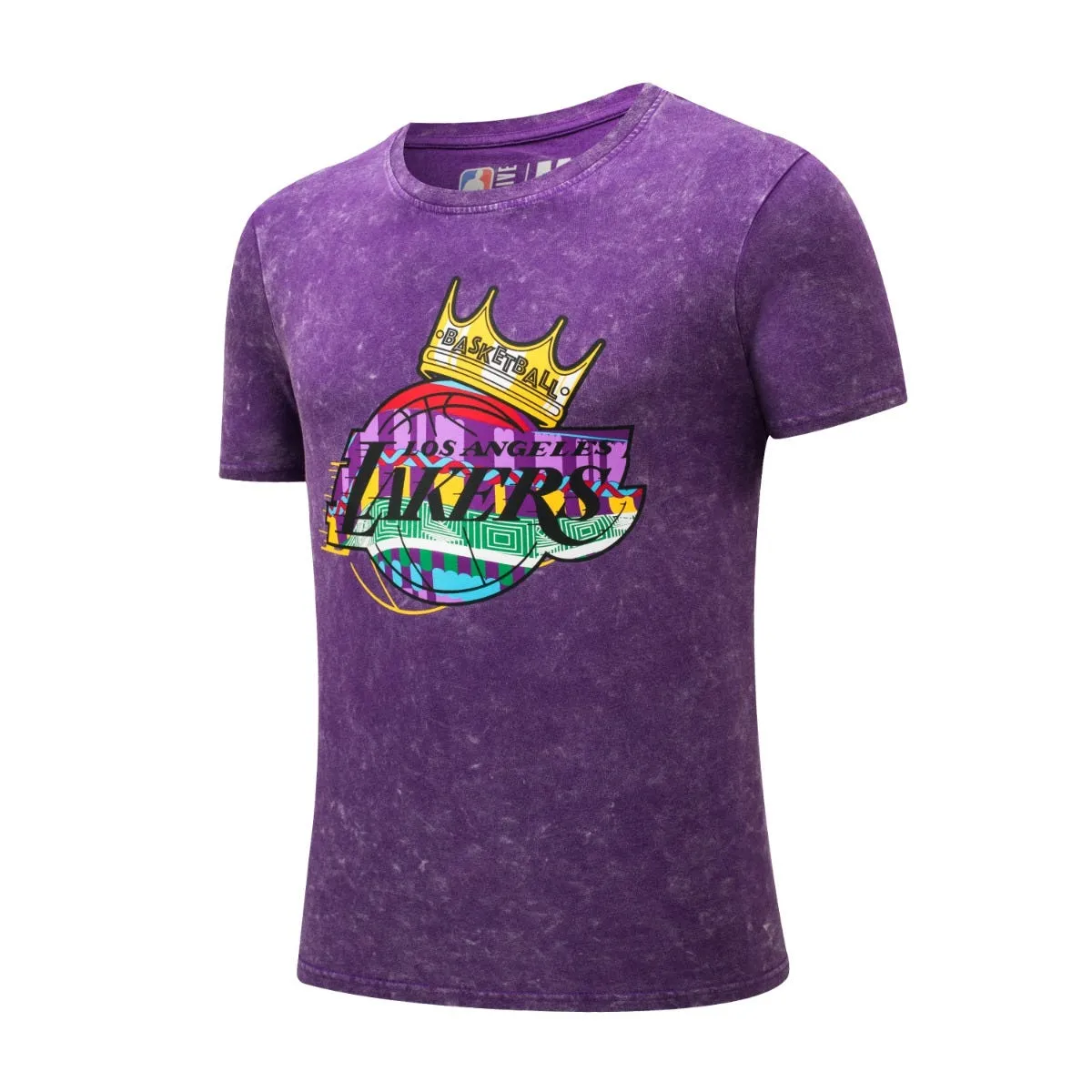 Polera Básquetbol Hombre NBA Fanwear Los Angeles Lakers Morada