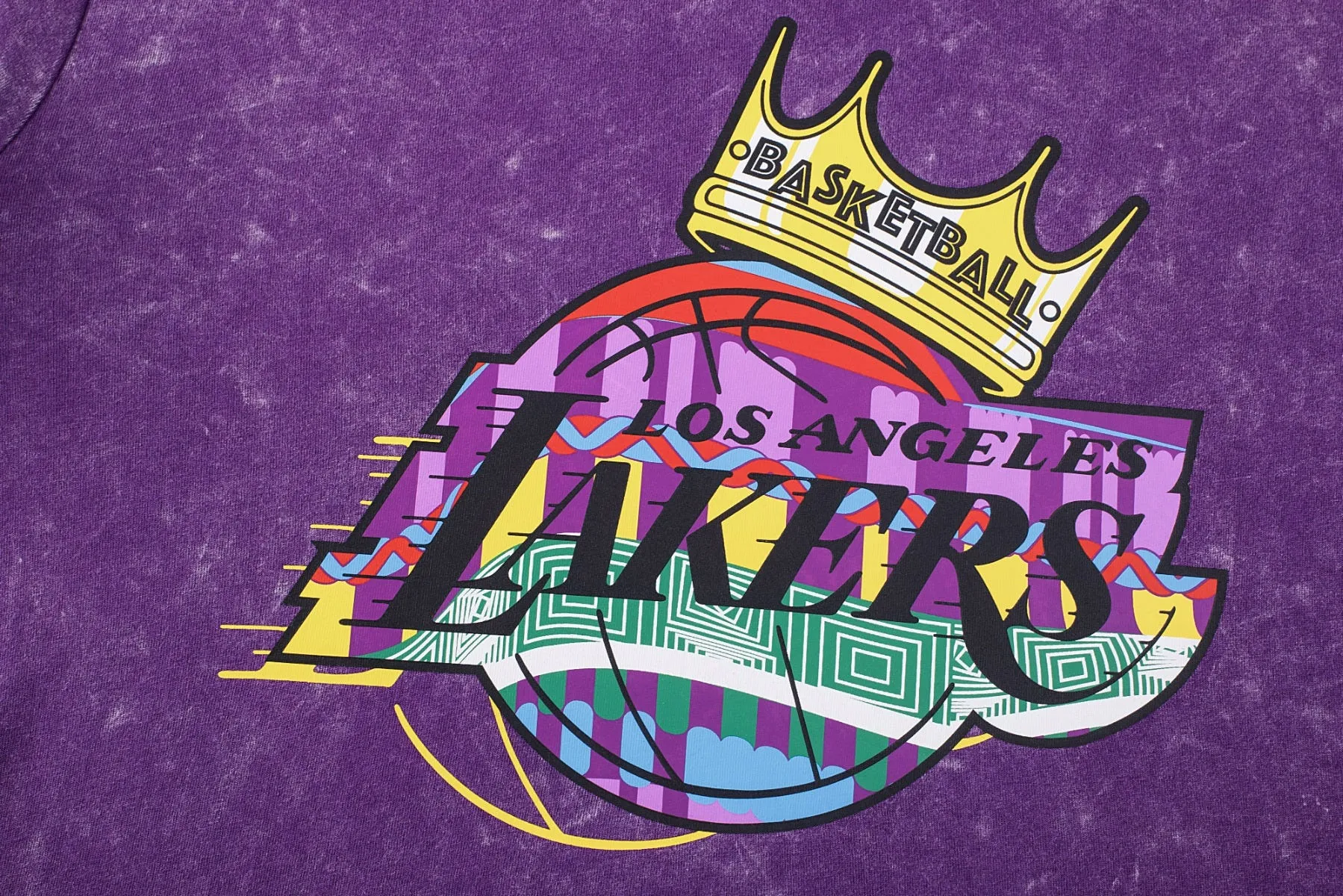 Polera Básquetbol Hombre NBA Fanwear Los Angeles Lakers Morada
