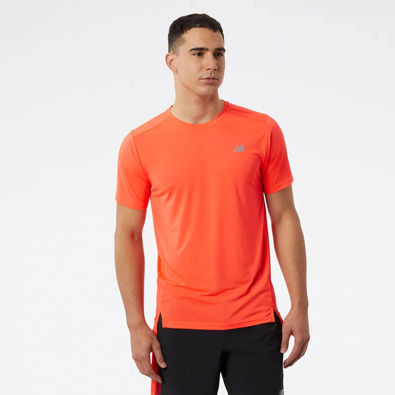 Polera Running Hombre New Balance Accelerate Naranja