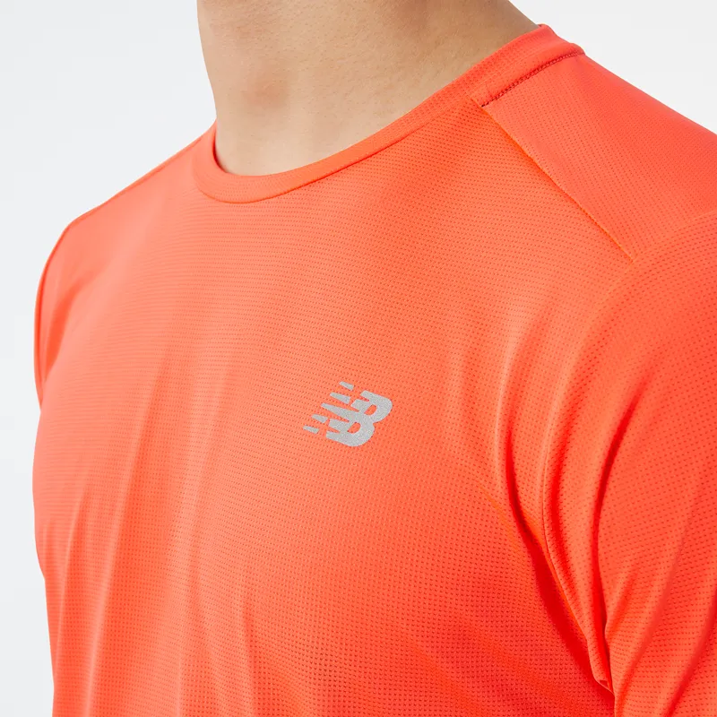Polera Running Hombre New Balance Accelerate Naranja