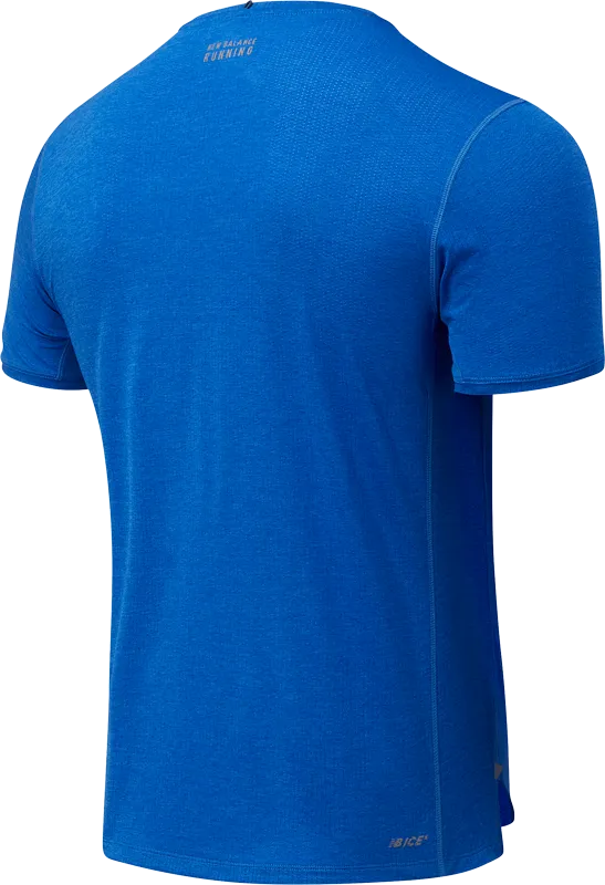 Polera Running Hombre New Balance Impact Run Azul