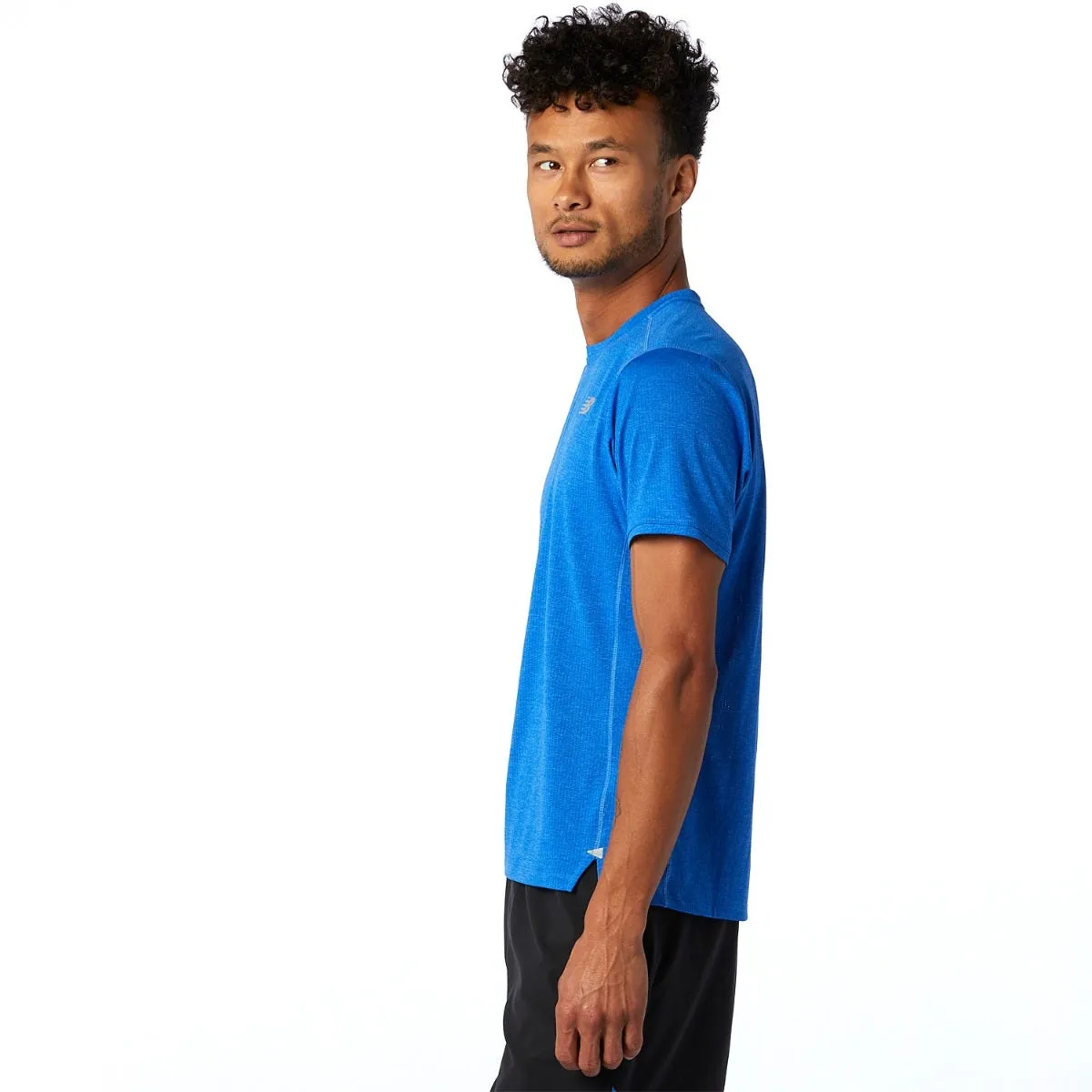Polera Running Hombre New Balance Impact Run Azul