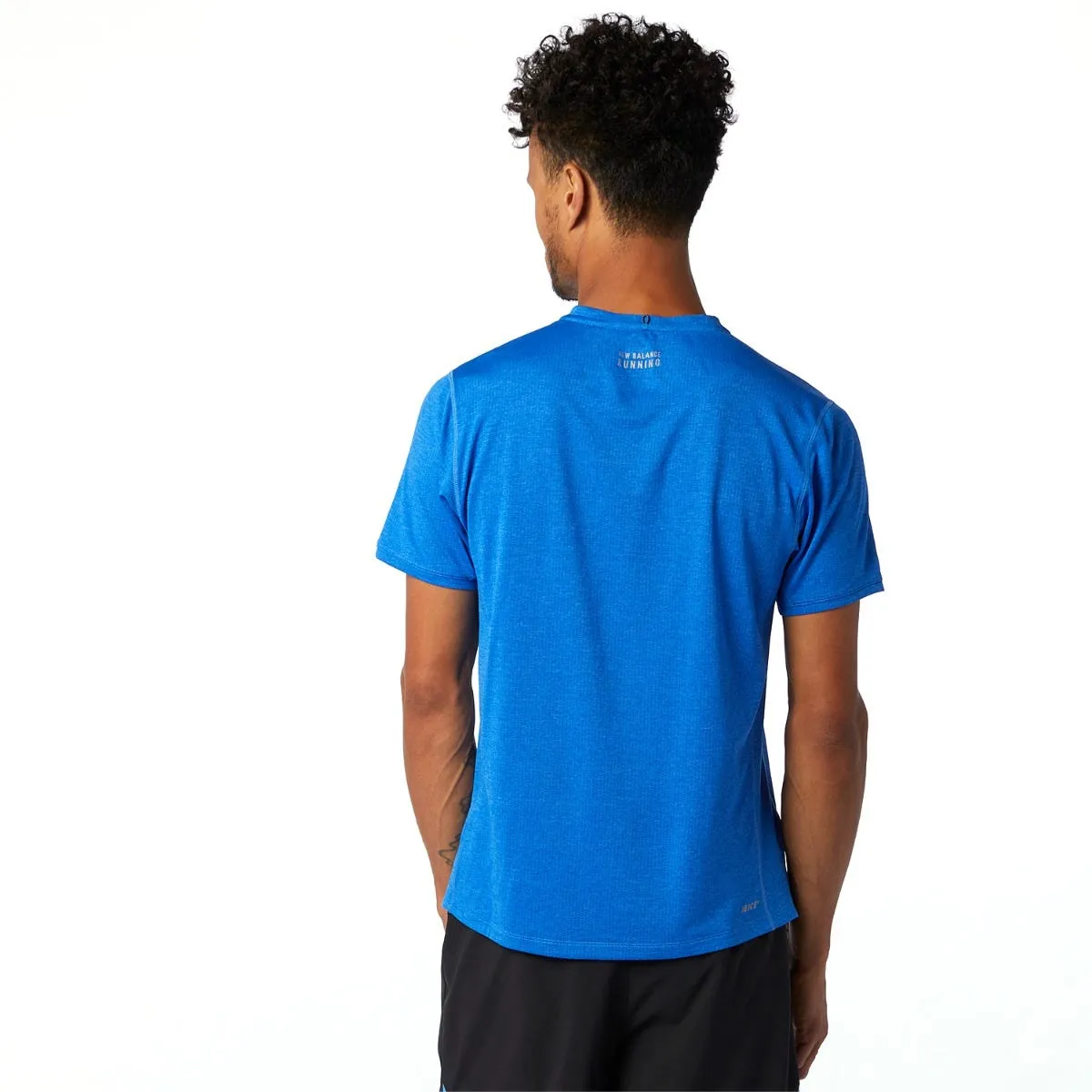 Polera Running Hombre New Balance Impact Run Azul
