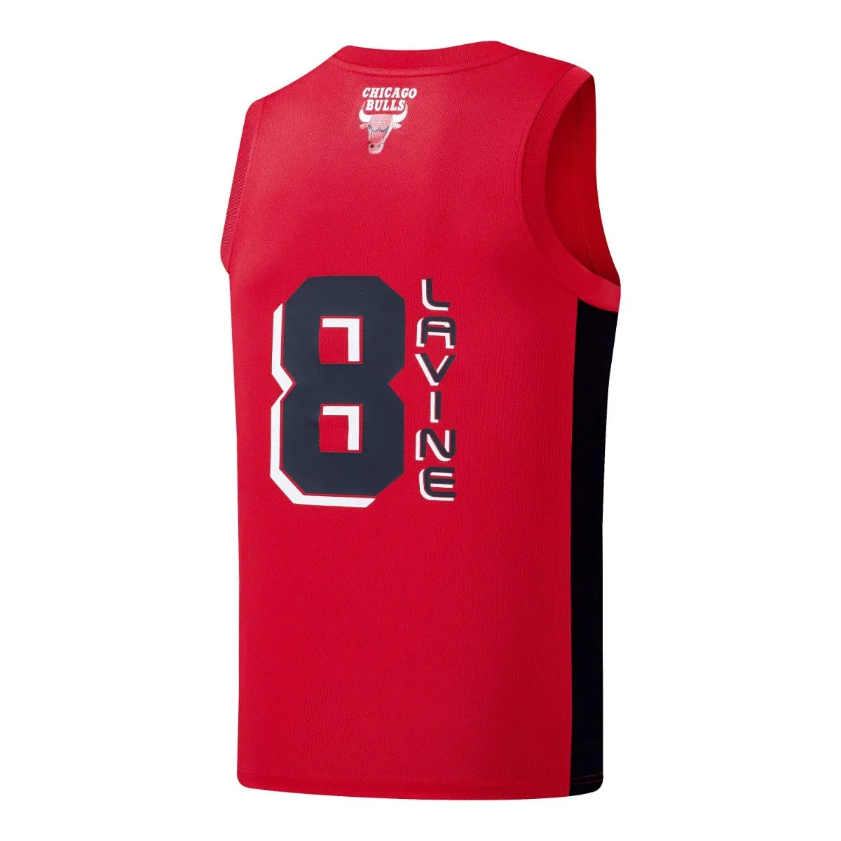 Polera Sin Mangas Básquetbol Hombre NBA Fanwear  Chicago Bulls Zach LaVine Roja