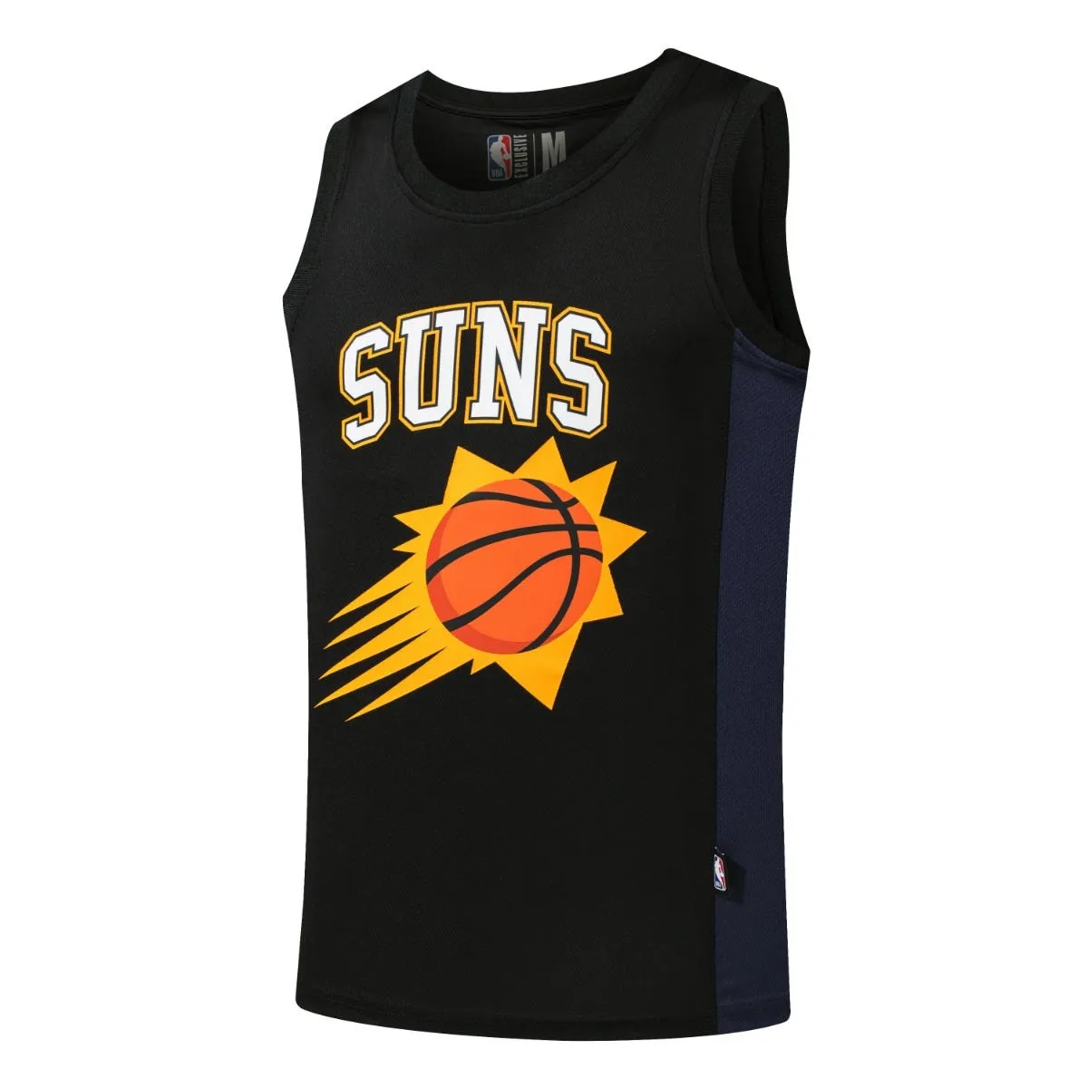Polera Sin Mangas Básquetbol Hombre NBA Fanwear Phoenix Suns Devin Booker Negra