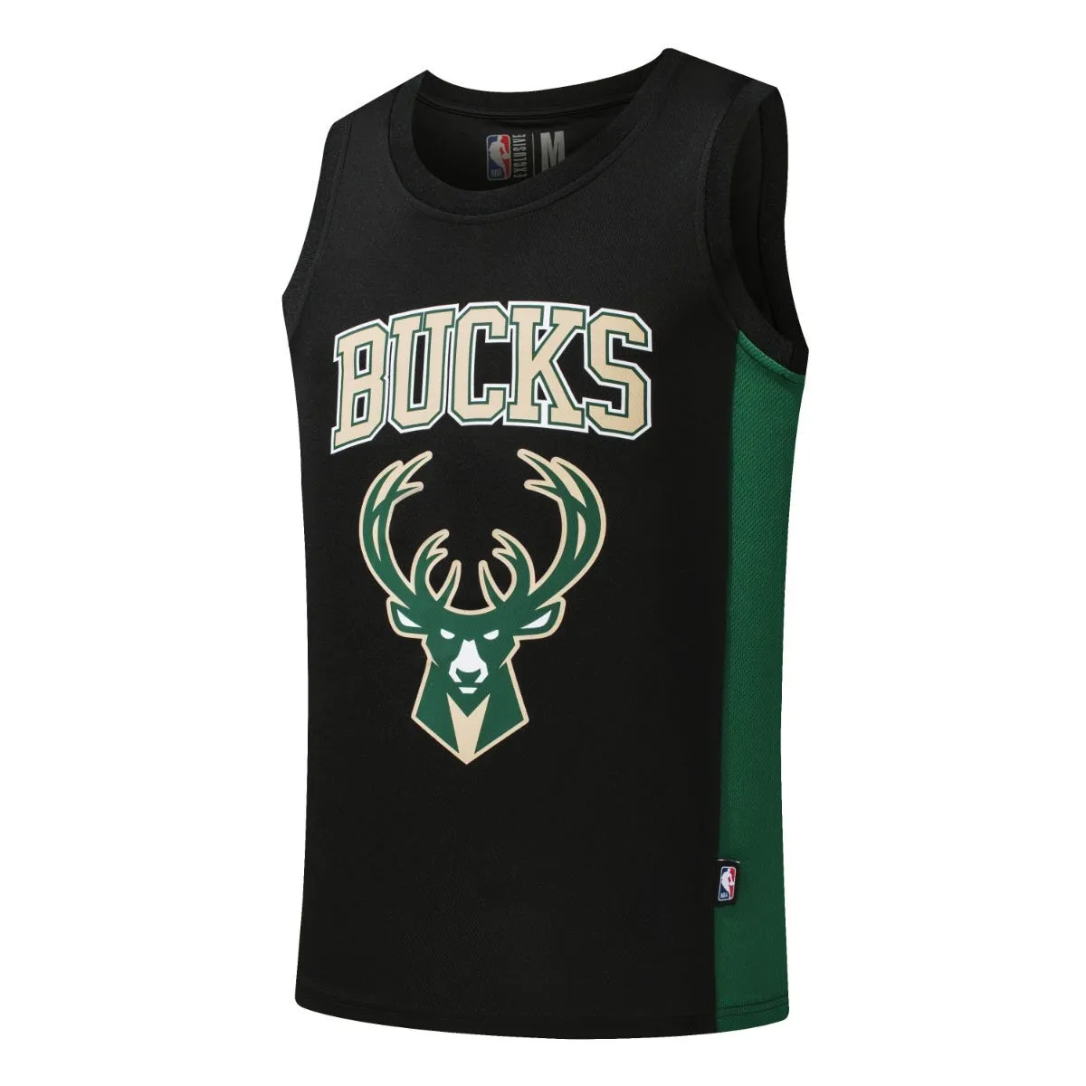 Polera Sin Mangas Básquetbol Hombre NBA Milwaukee Bucks Giannis Antetokounmpo Negra 