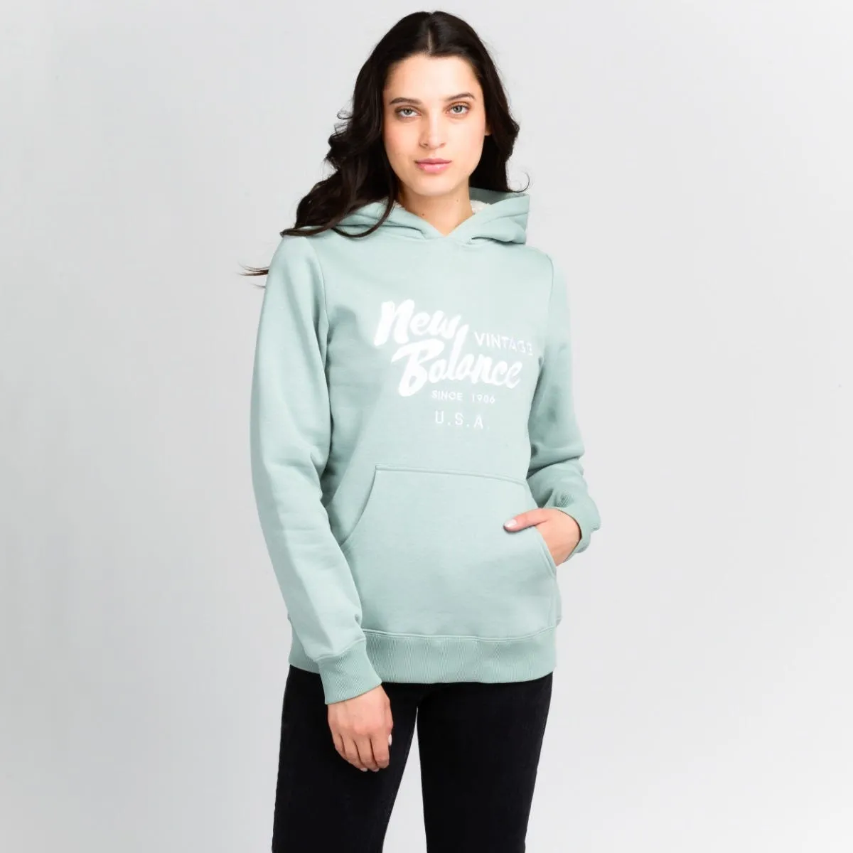 Polerón Lifestyle Mujer New Balance Verde