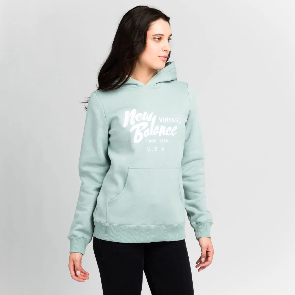 Polerón Lifestyle Mujer New Balance Verde