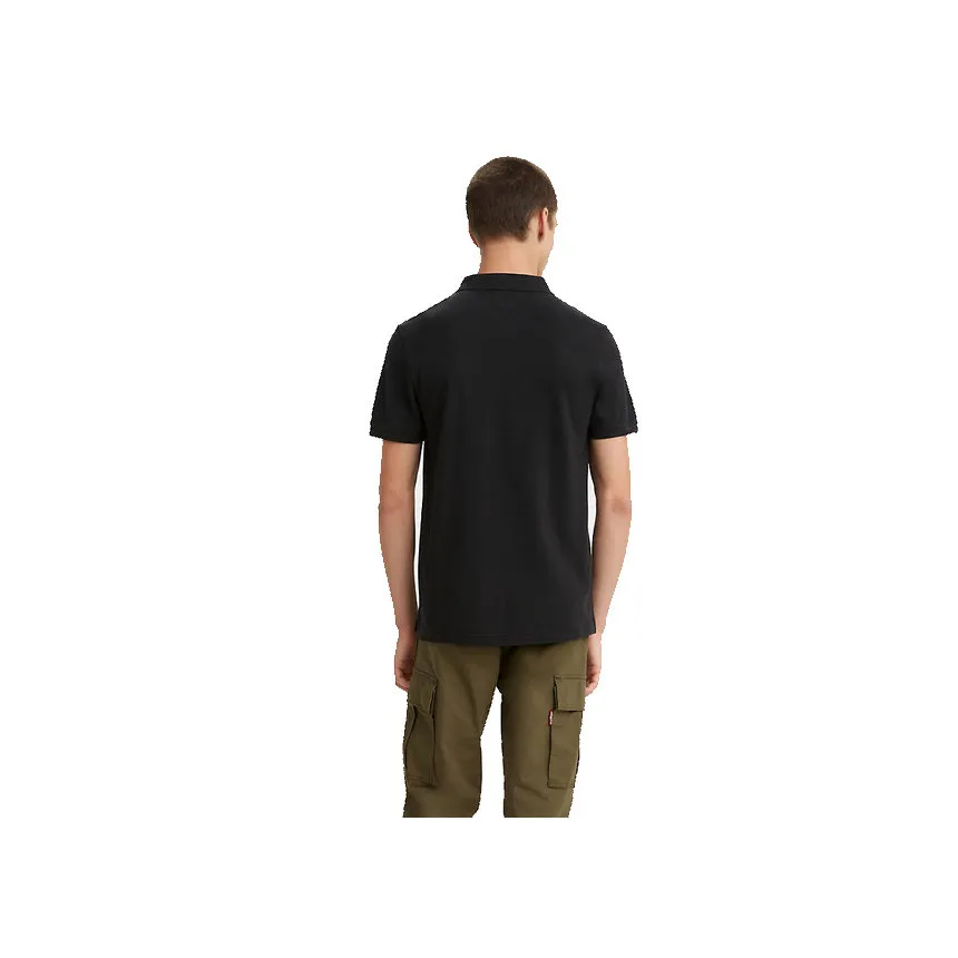 Polo Levis Housemark Para Hombre En Negro