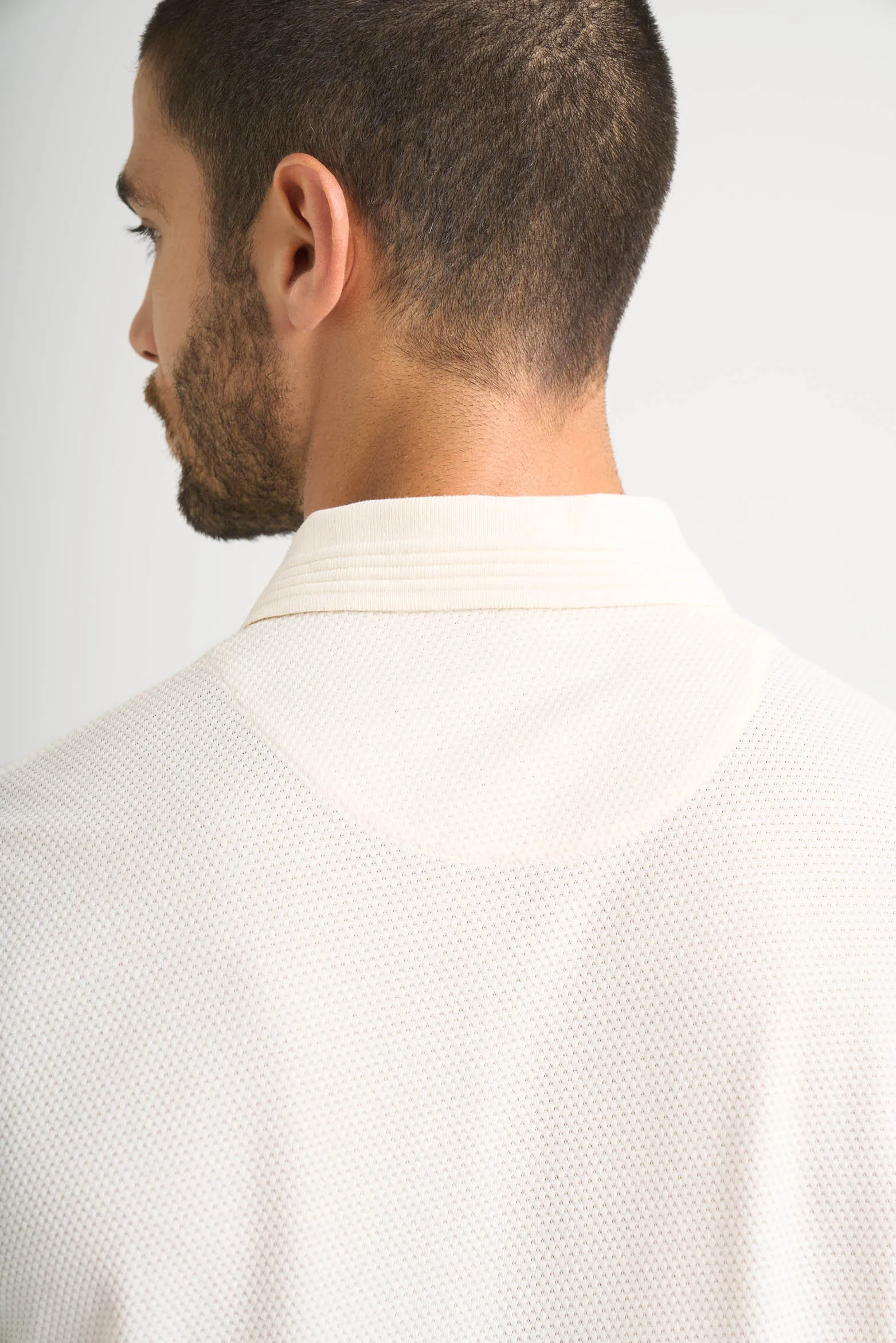 Polo Lucca manga corta para hombre texturizada