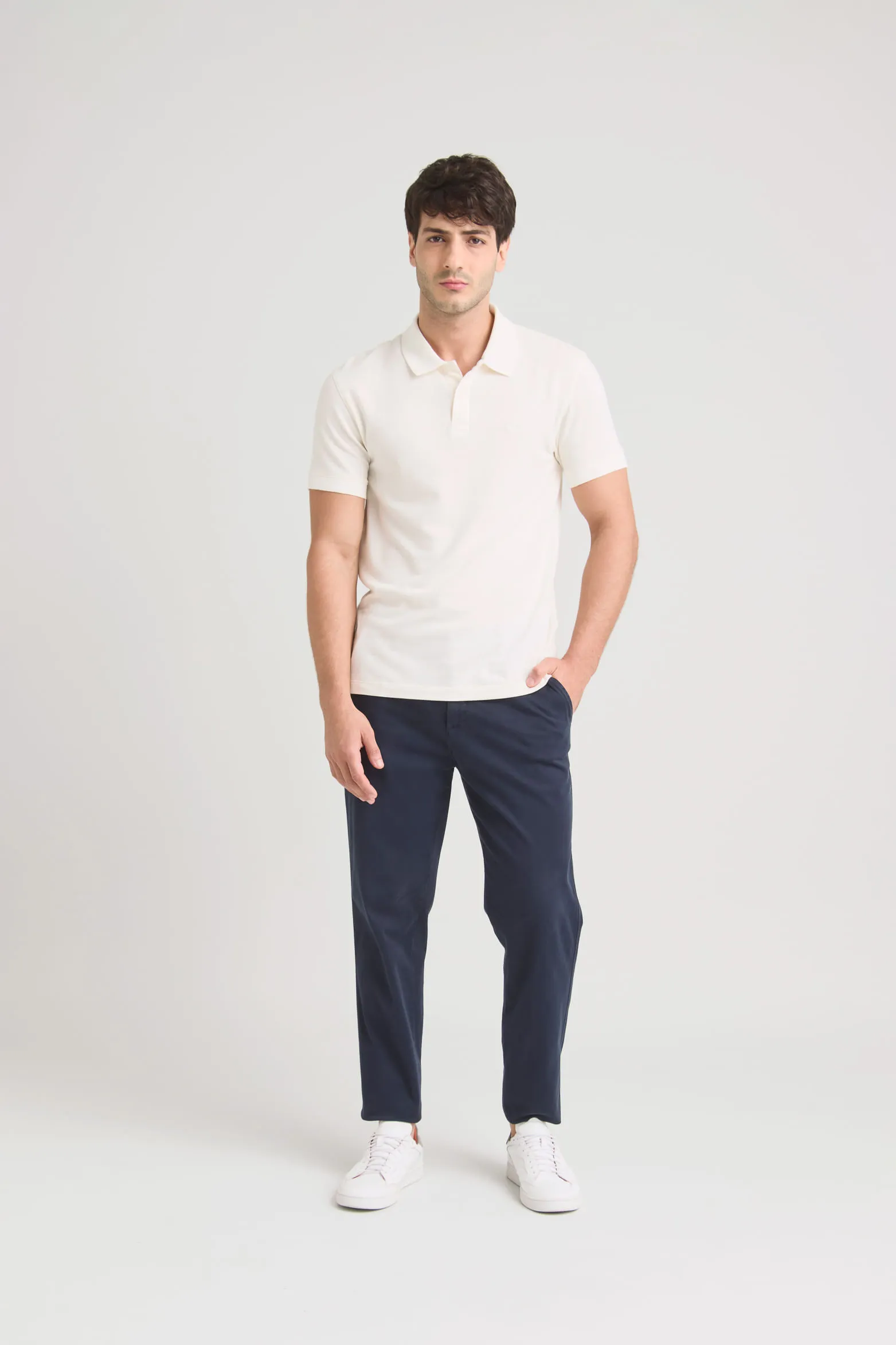 Polo oculus para hombre semi fit