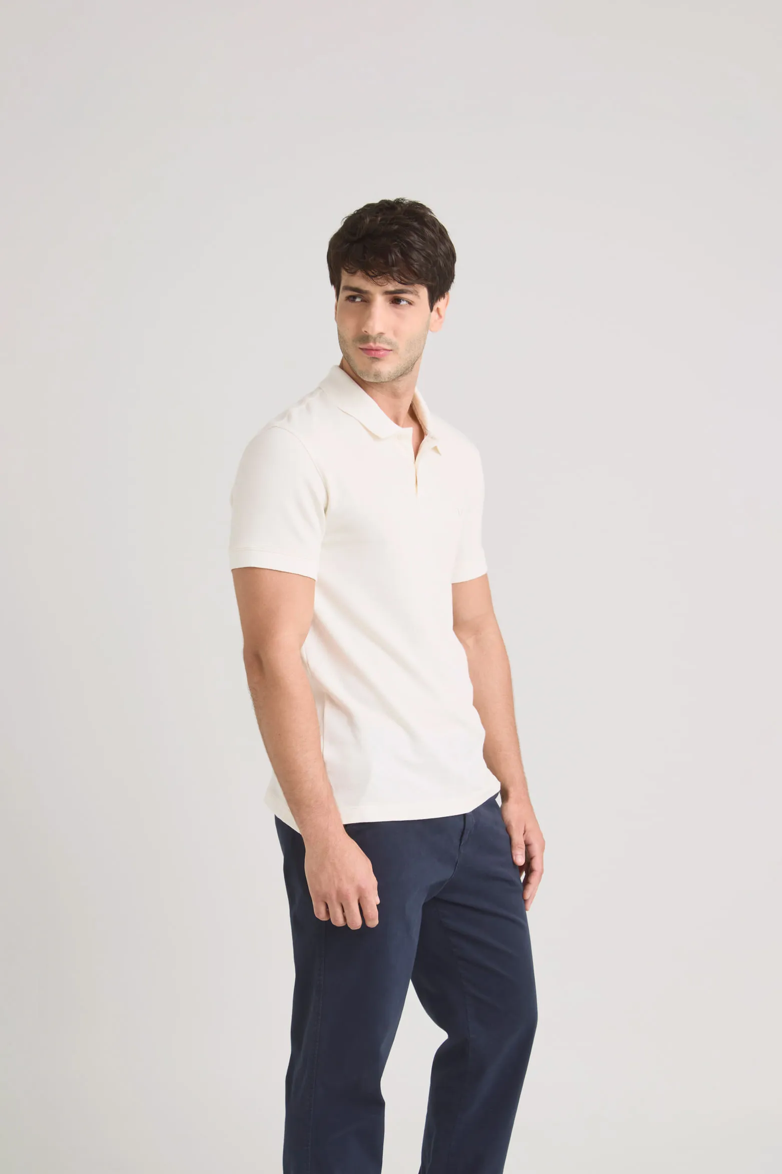 Polo oculus para hombre semi fit