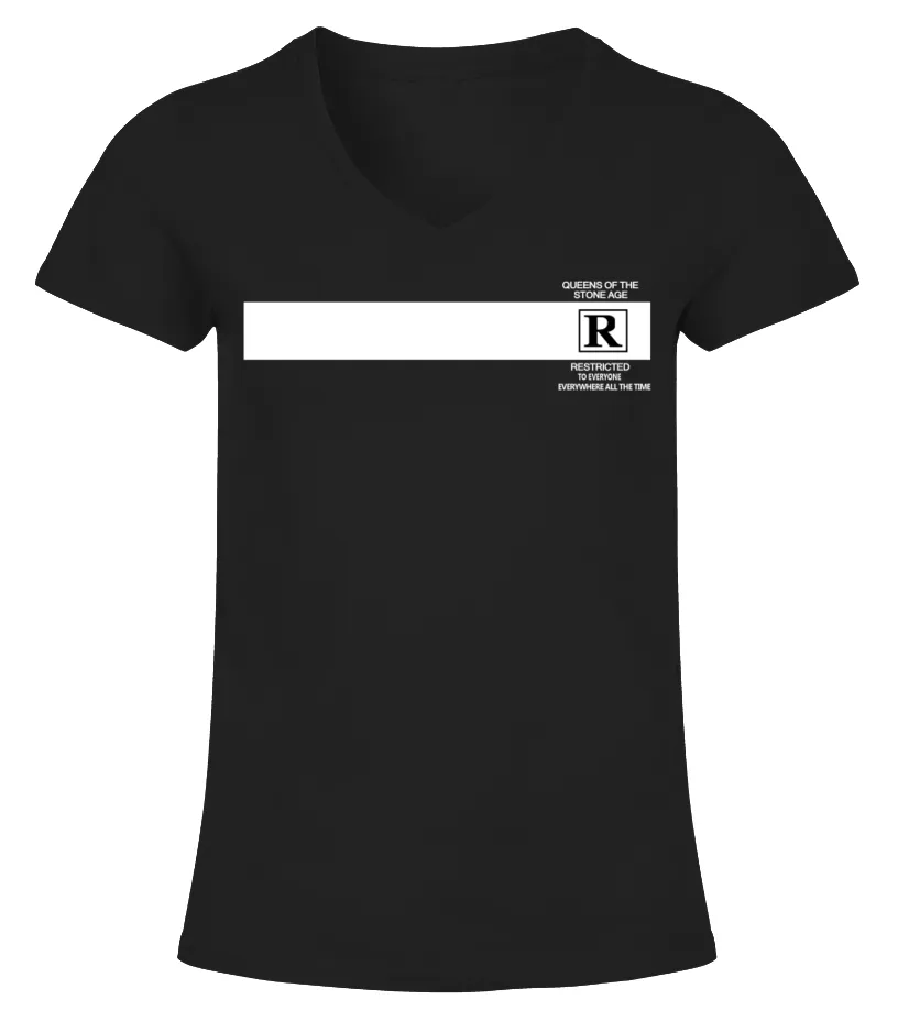 Queens Of The Stone Age BK (9) Camiseta cuello pico Mujer