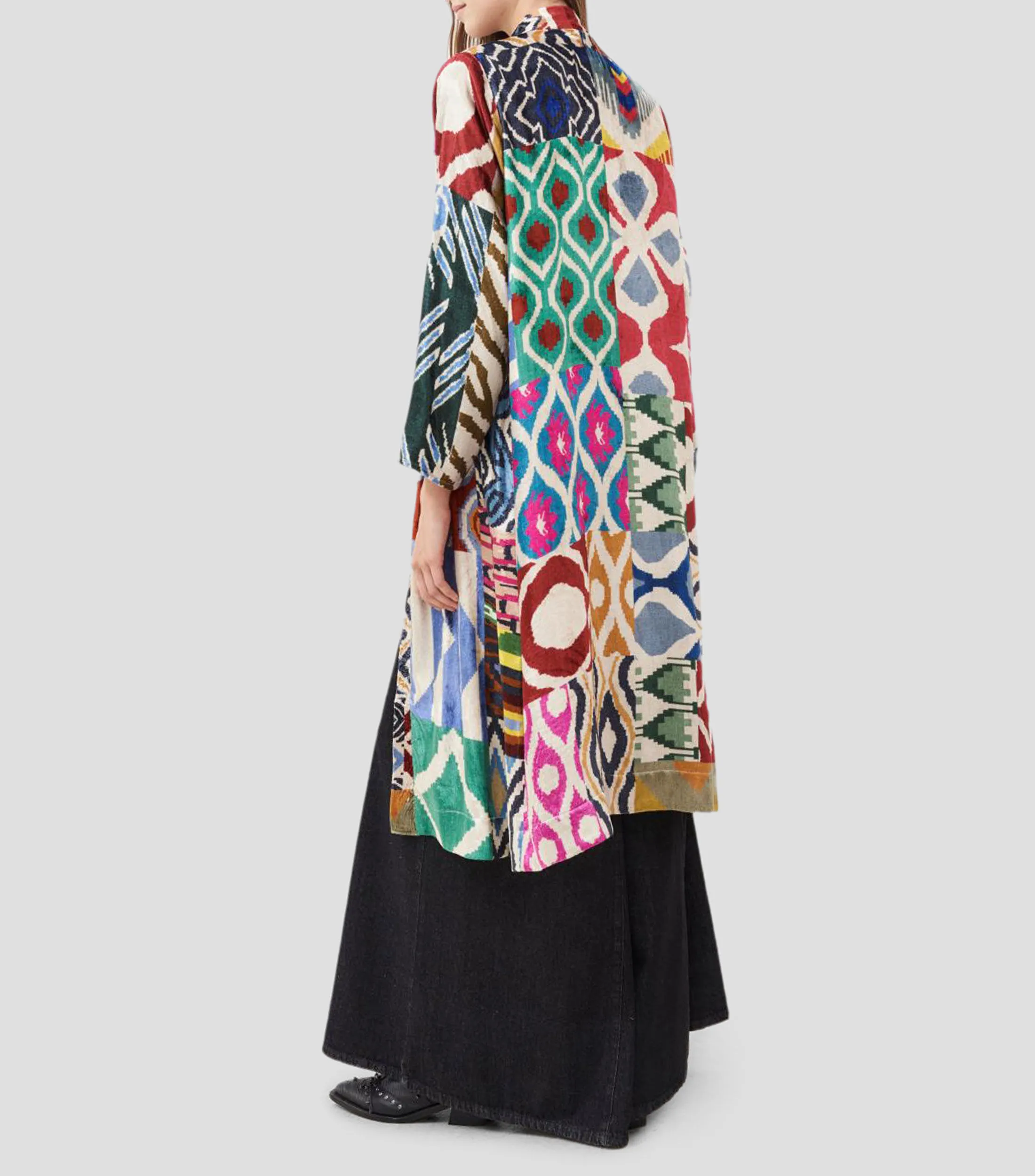 Rapsodia Saco tipo kimono abierto estampado Mujer