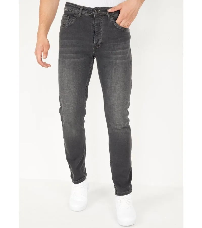 REGULAR FIT PANTALONES VAQUEROS HOMBRE  DP16  GRIS