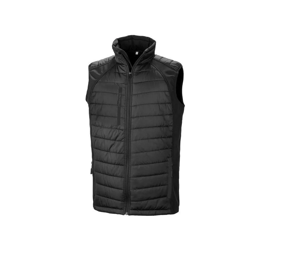 RESULT RS238  BODYWARMER MATELASSé  BLACK / BLACK