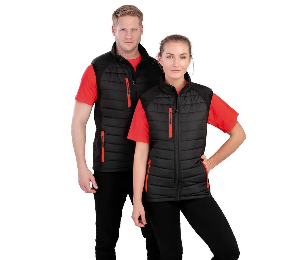 RESULT RS238  BODYWARMER MATELASSé  BLACK / BLACK