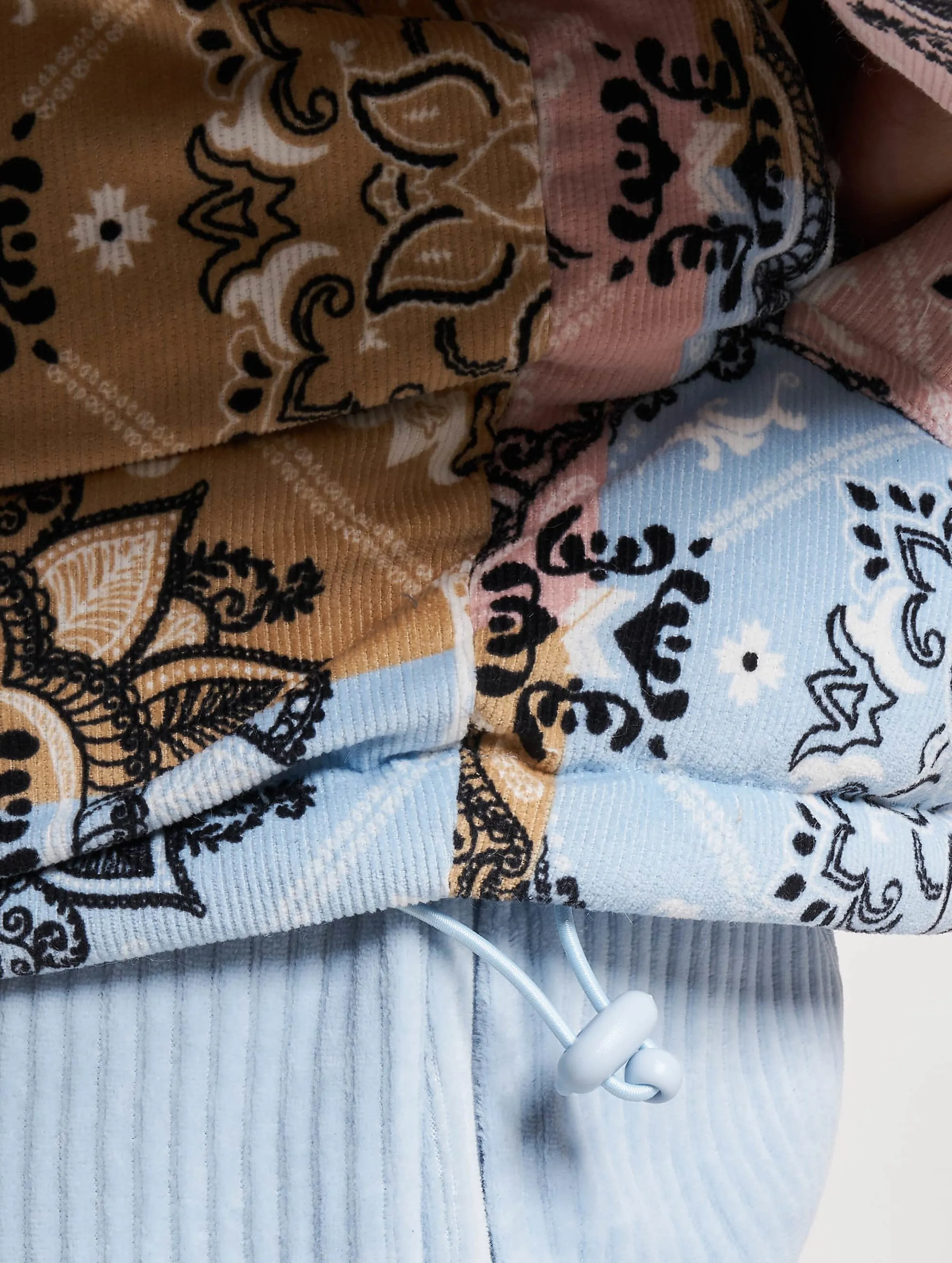 Retro Paisley Corduroy Reversible