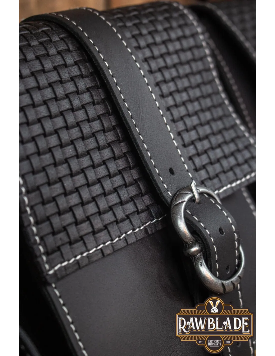 RIñONERA MEDIEVAL DOBLE VALIANT  NEGRO