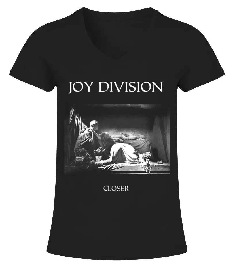 RK80S036BK. JOY DIVISION  CLOSER CAMISETA CUELLO PICO MUJER
