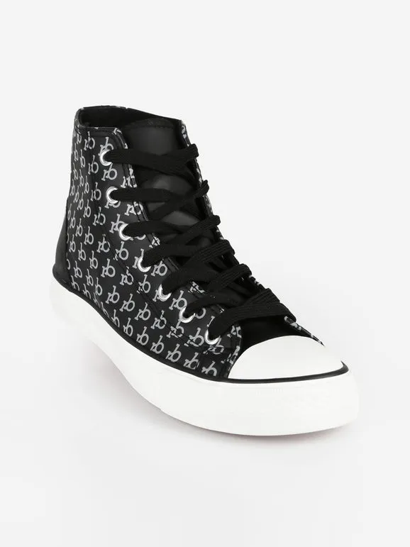 Roccobarocco Zapatillas altas de mujer con estampado