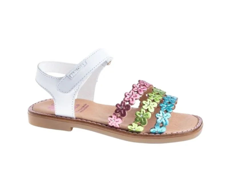 SANDALIA PLANA DE PIEL MULTICOLOR PABLOSKY 427800