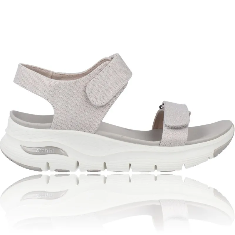 SANDALIAS DEPORTIVAS MUJER DE SKECHERS 119247 ARCH FIT  TOURISTY
