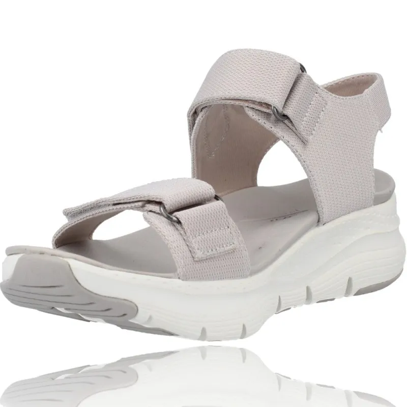 SANDALIAS DEPORTIVAS MUJER DE SKECHERS 119247 ARCH FIT  TOURISTY