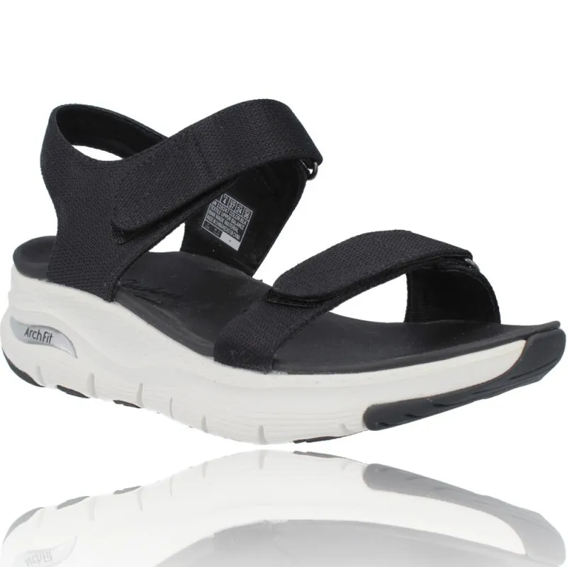 SANDALIAS DEPORTIVAS MUJER DE SKECHERS 119247 ARCH FIT  TOURISTY