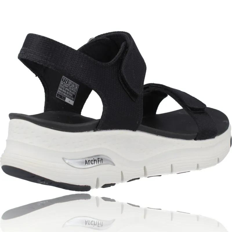 SANDALIAS DEPORTIVAS MUJER DE SKECHERS 119247 ARCH FIT  TOURISTY