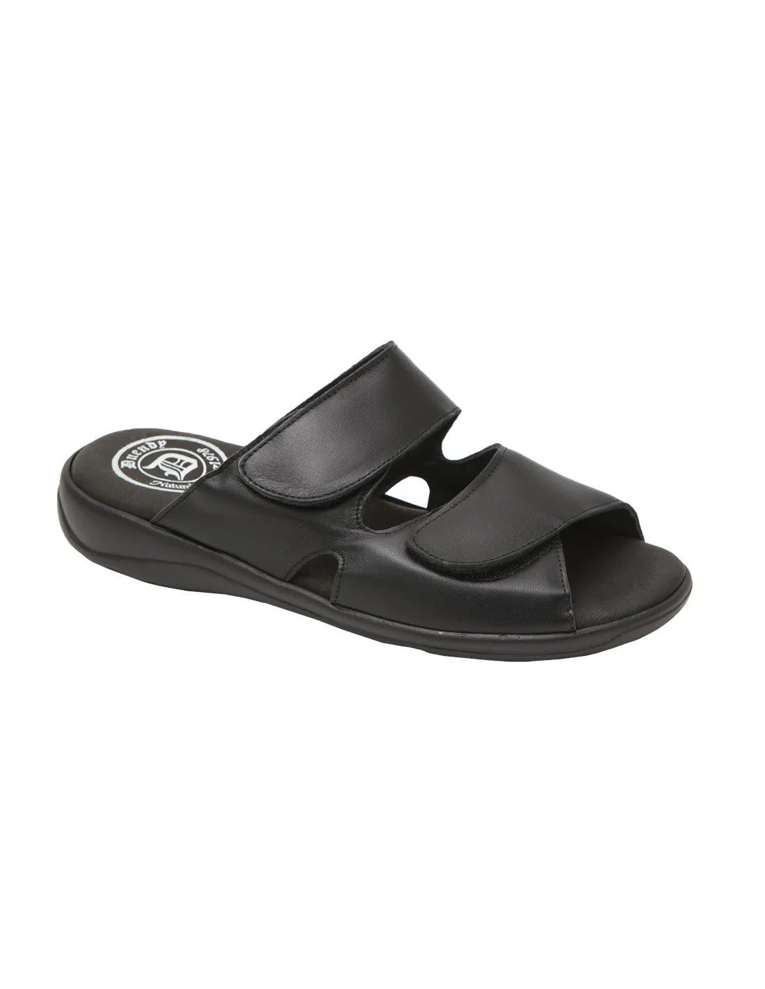 Sandalias hombre piel velcro