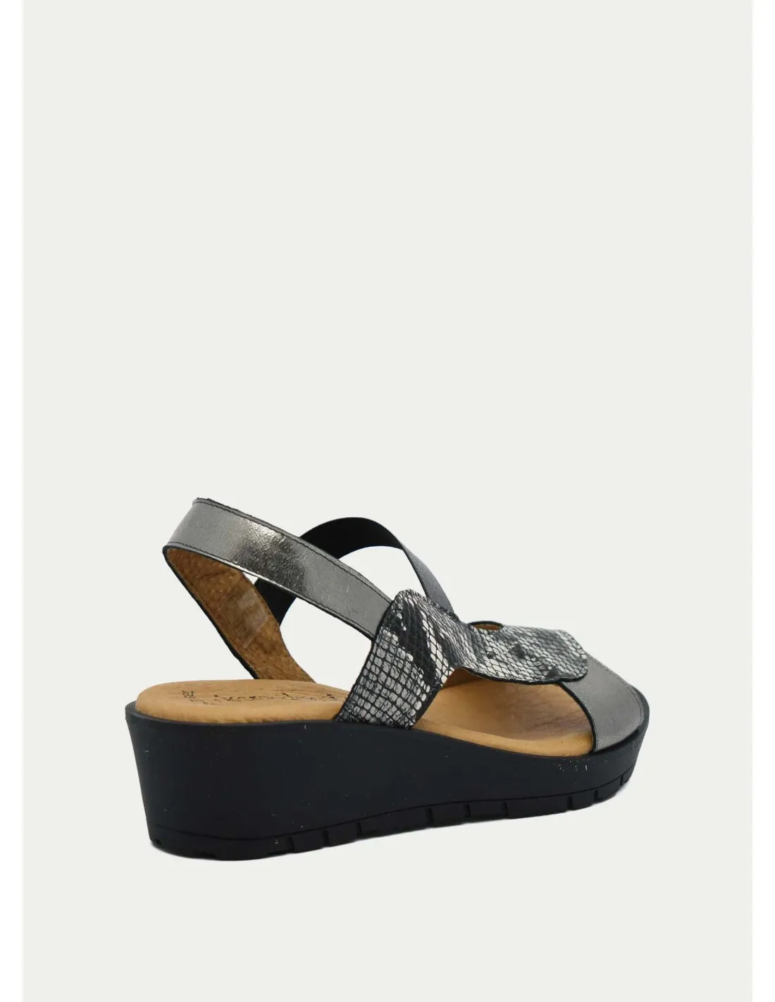 SANDALIAS +KOMODOS PANDORA PLOMO 