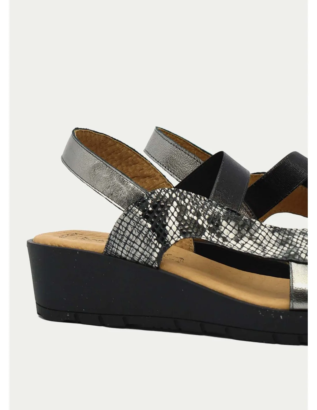 SANDALIAS +KOMODOS PANDORA PLOMO 