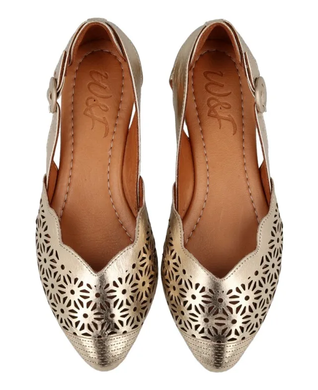 SANDALIAS METALIZADAS W&F BULEVARD B145000 A4