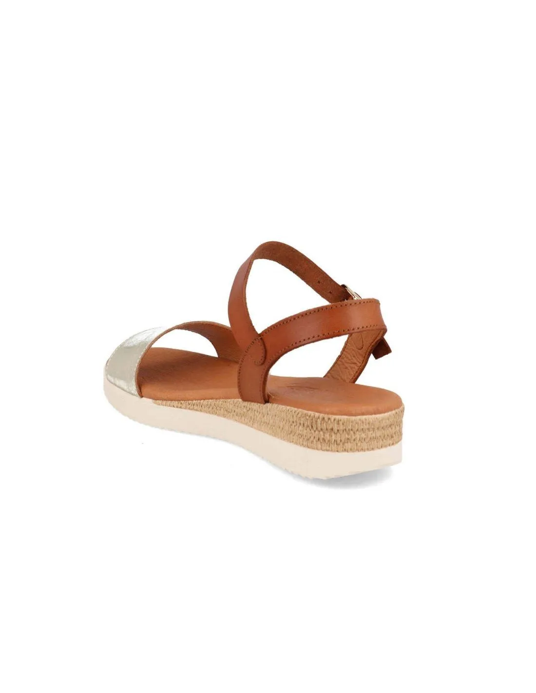Sandalias mujer piel metalizadas