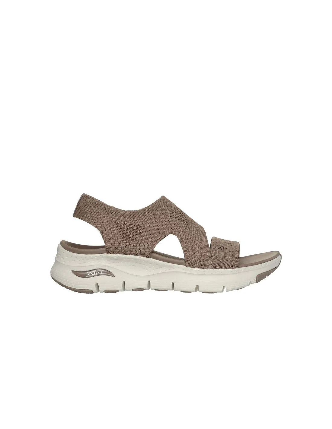 Sandalias Skechers Arch Fit Mujer Mocha Knit
